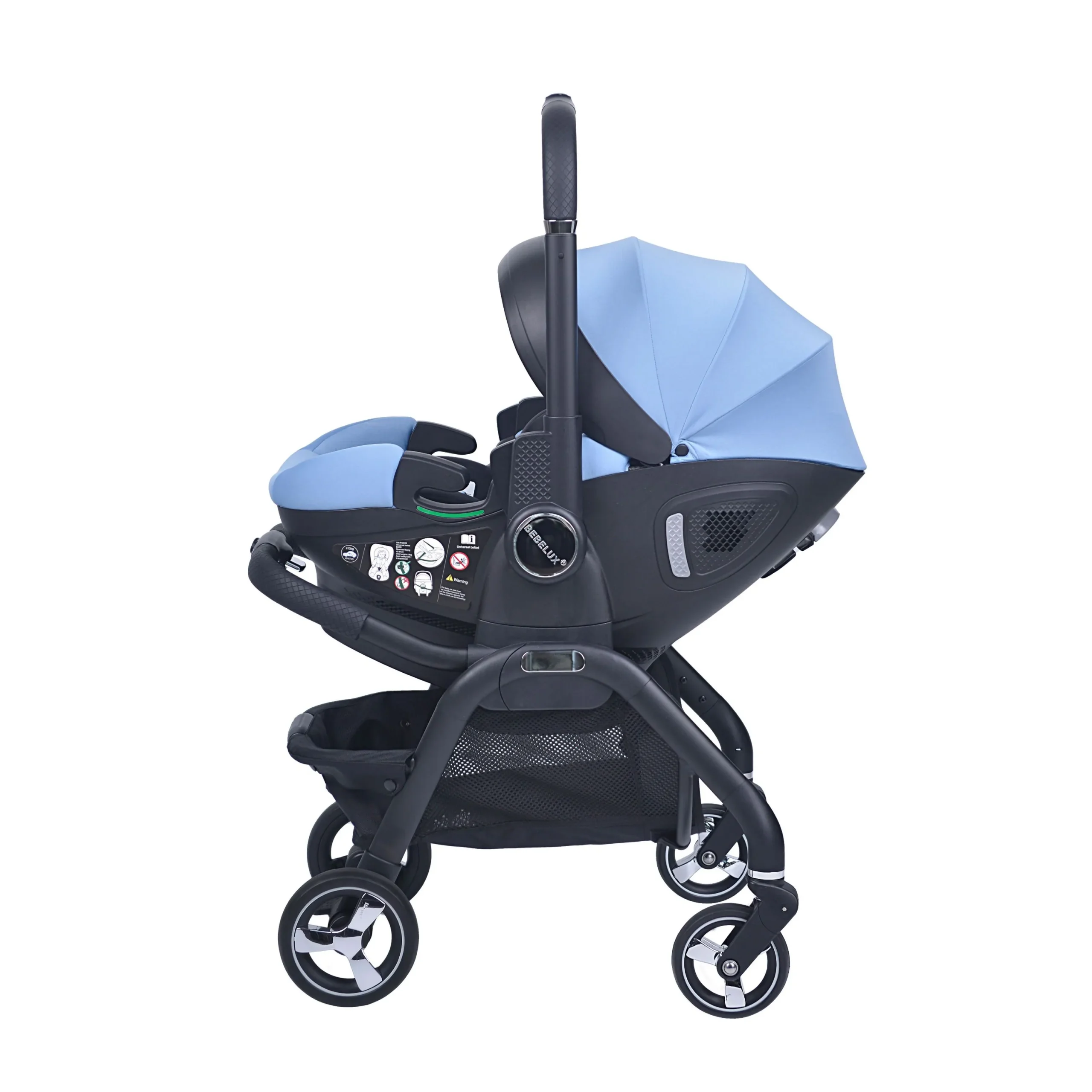 Blue Baby Stroller S366 - Image 4