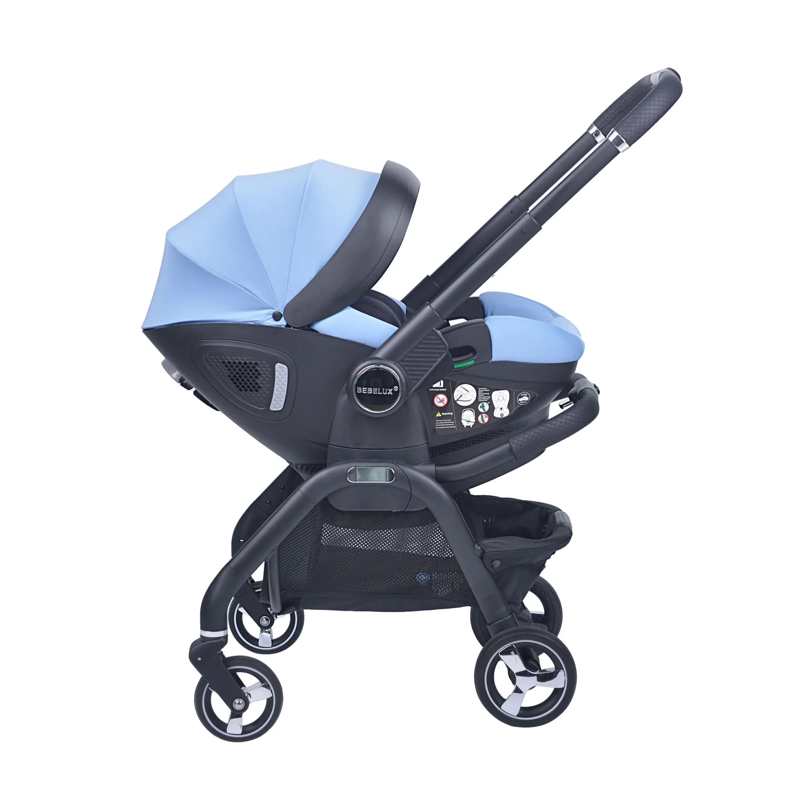 Blue Baby Stroller S366 - Image 2