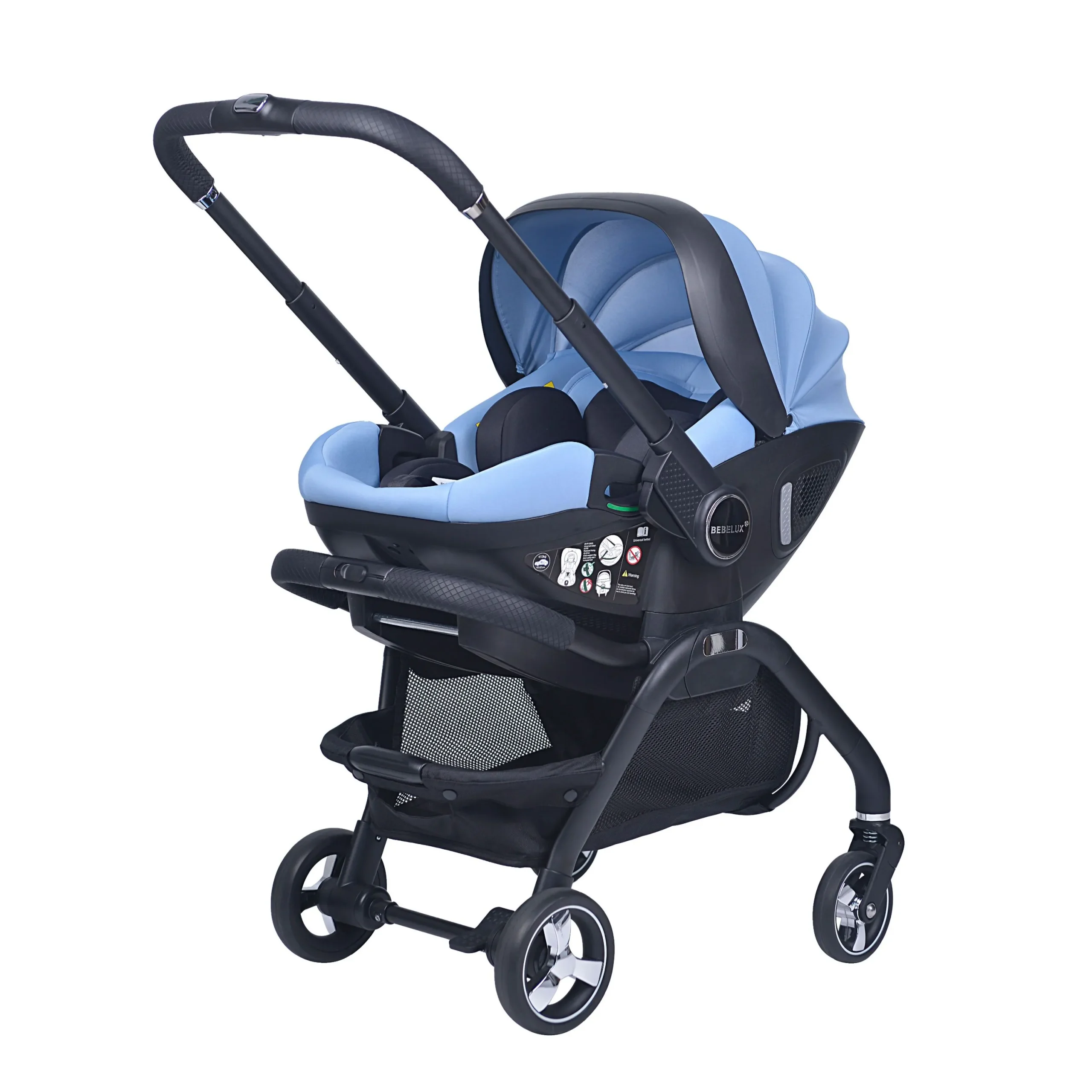 Blue Baby Stroller S366 - Image 3
